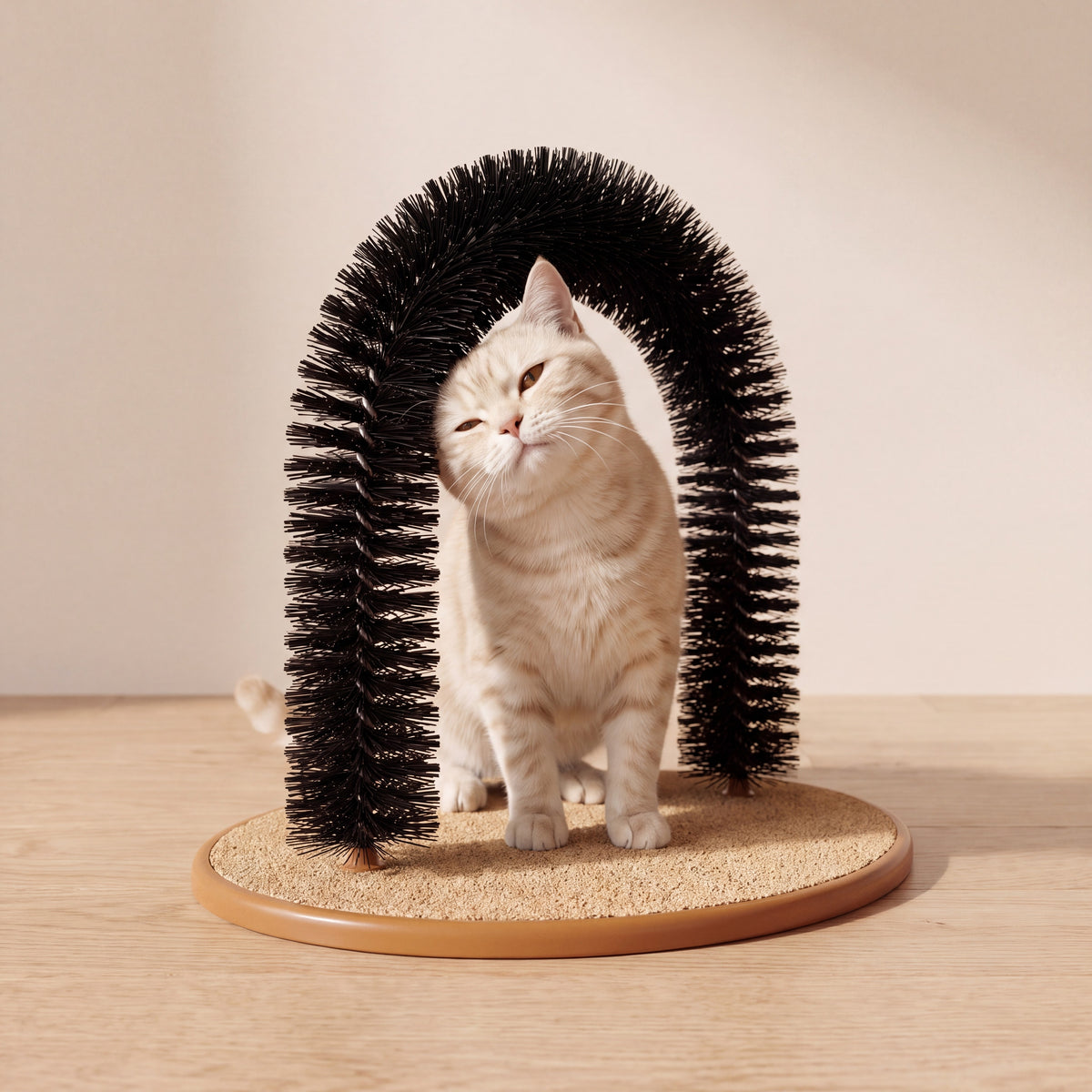 Arch Self Groomer - with a cat