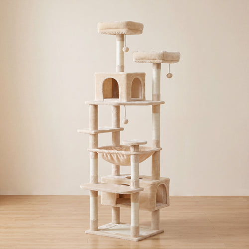 Atlas Tall Cat Tower - Beige - hero