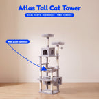 Atlas Tall Cat Tower - infographic