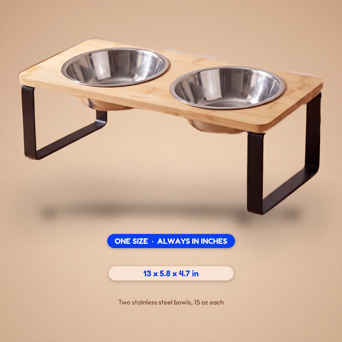 Bench Double Bowl - size guide blueprint
