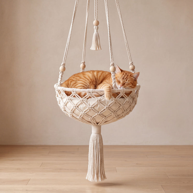 Boho Macrame Swing Bed