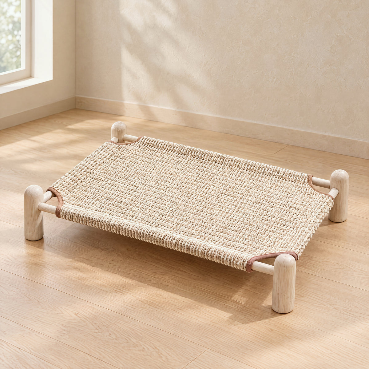 Breeze Raised Cot Bed - Coffee - hero