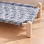 Breeze Raised Cot Bed - Grey - close up