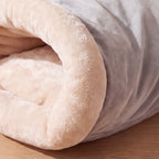 Burrow Sleeping Bag Bed - Grey - close up