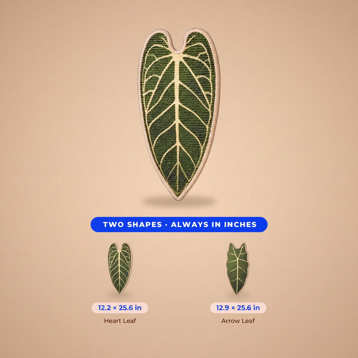 Leaf Wall Scratch Board - size guide blueprint