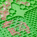 Calm Lick Mat - Green - close up