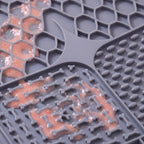 Calm Lick Mat - Grey - close up