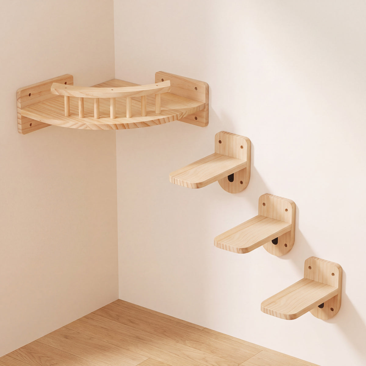 Climb Wall Shelf Set - Corner Lookout Set - hero