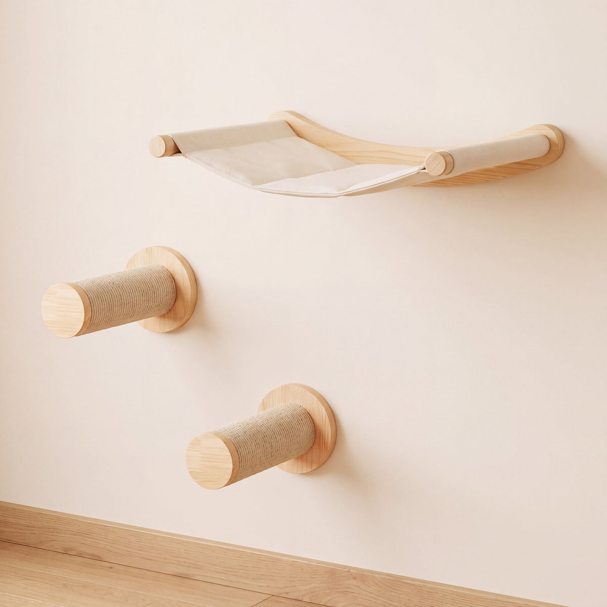 Climb Wall Shelf Set - Hammock Set - hero