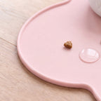 Cloud Silicone Feeding Mat - Pink - close up