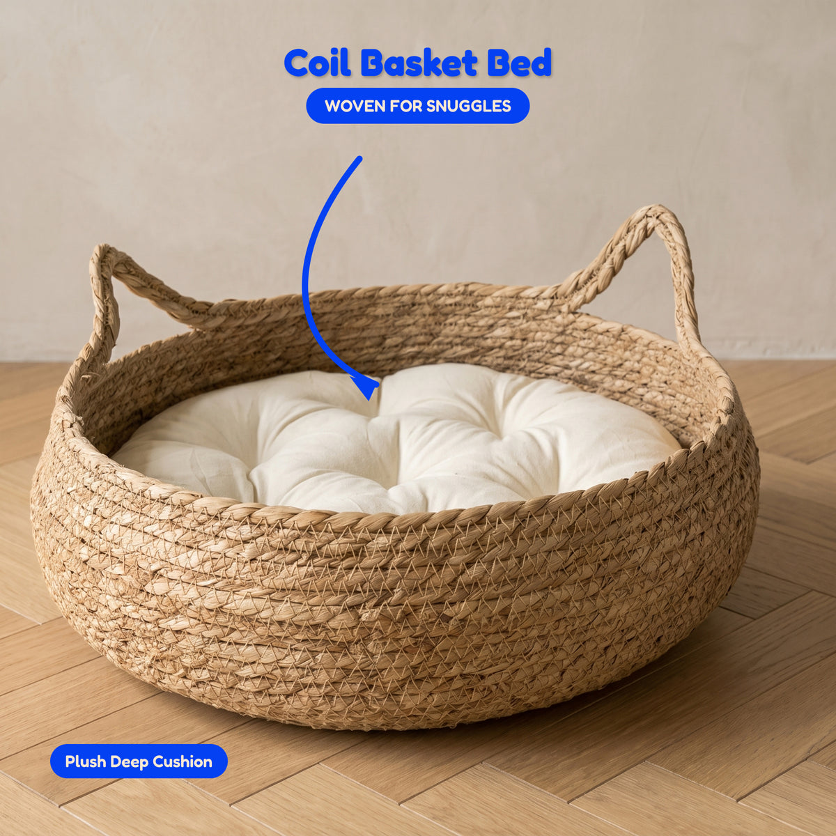 Coil Basket Bed - infographic