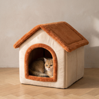Cottage Cat Bed - feature