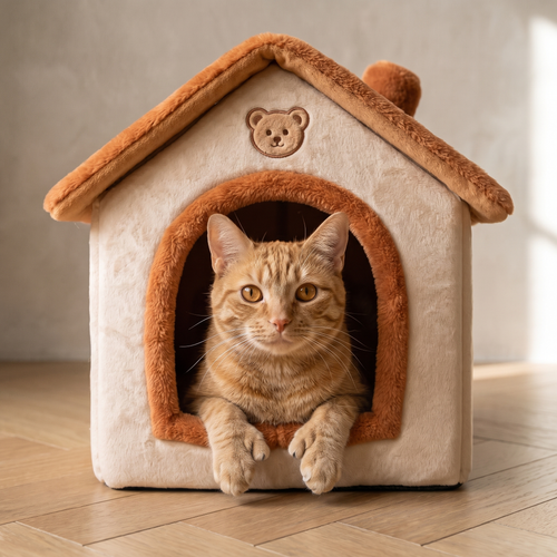 Cottage Cat Bed - feature