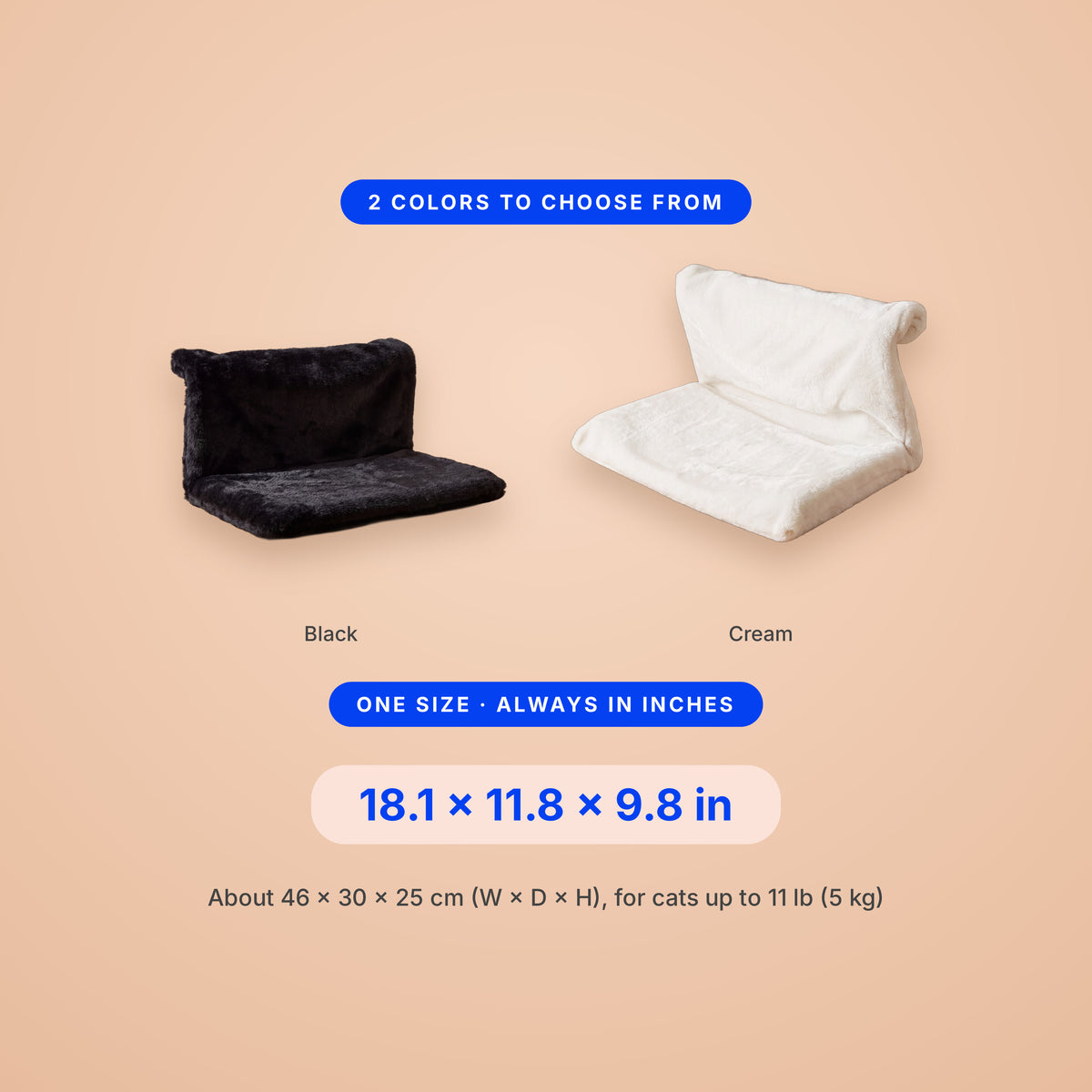 Cradle Radiator Bed - size guide blueprint