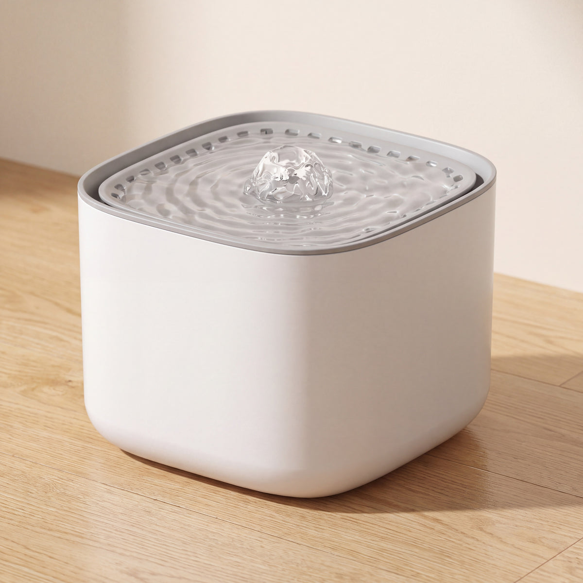 Cube Water Fountain - White - hero