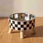 Domino Raised Bowl - Checker - hero