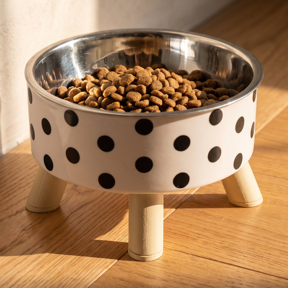 Domino Raised Bowl - Polka Dot - close up