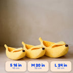 Snug Banana Bed - YELLOW - comparison