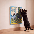 Gallery Wall Scratch Pad - Cypress Field - with a cat