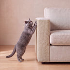 Guard Couch Scratch Wrap - Khaki - with a cat