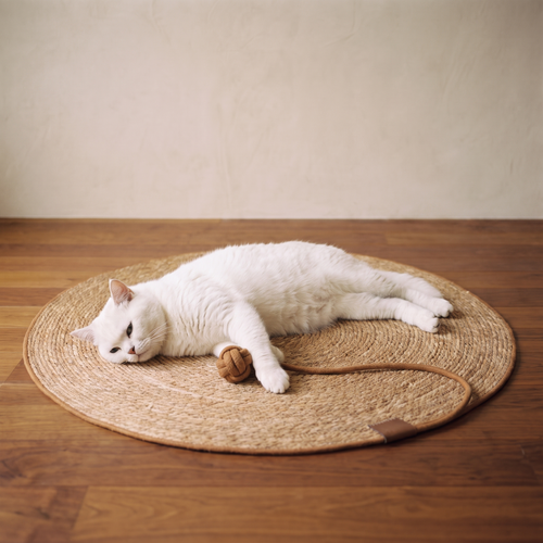 Halo Scratch Mat - Mat and ball - feature