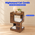 Nightstand Cat Condo - infographic