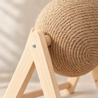 Globe Sisal Scratcher - A-Frame - close up