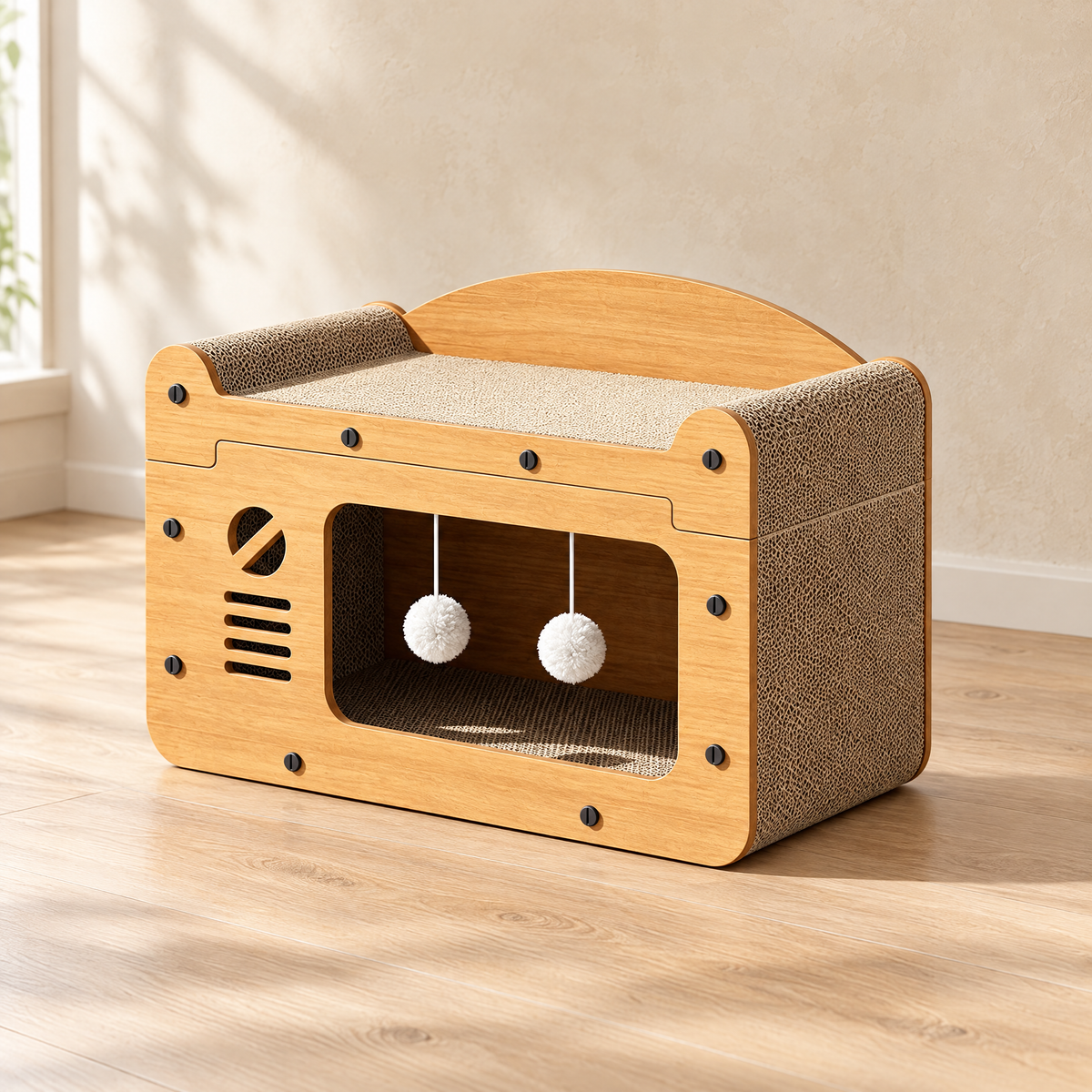 Cabin Scratch House - TV Window 56x30x30cm - hero