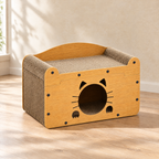 Cabin Scratch House - Cat Face 56x30x30cm
