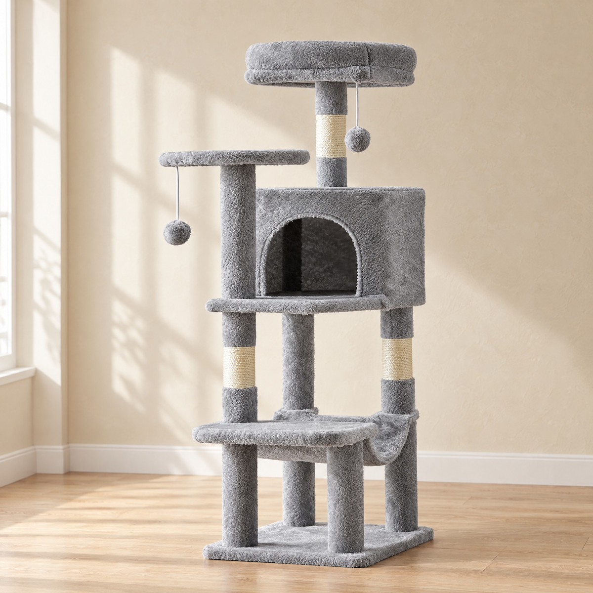 Summit Cat Tree - Light Grey - hero