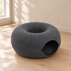 Loop Felt Tunnel Bed - Dark Grey