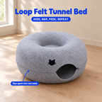 Loop Felt Tunnel Bed - infographic