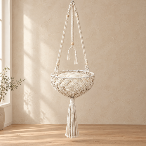 Boho Macrame Swing Bed - hero