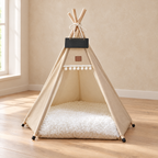 Canvas Teepee Bed - Khaki