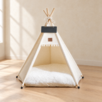 Canvas Teepee Bed - Cream - hero