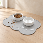 Cloud Silicone Feeding Mat - Gray