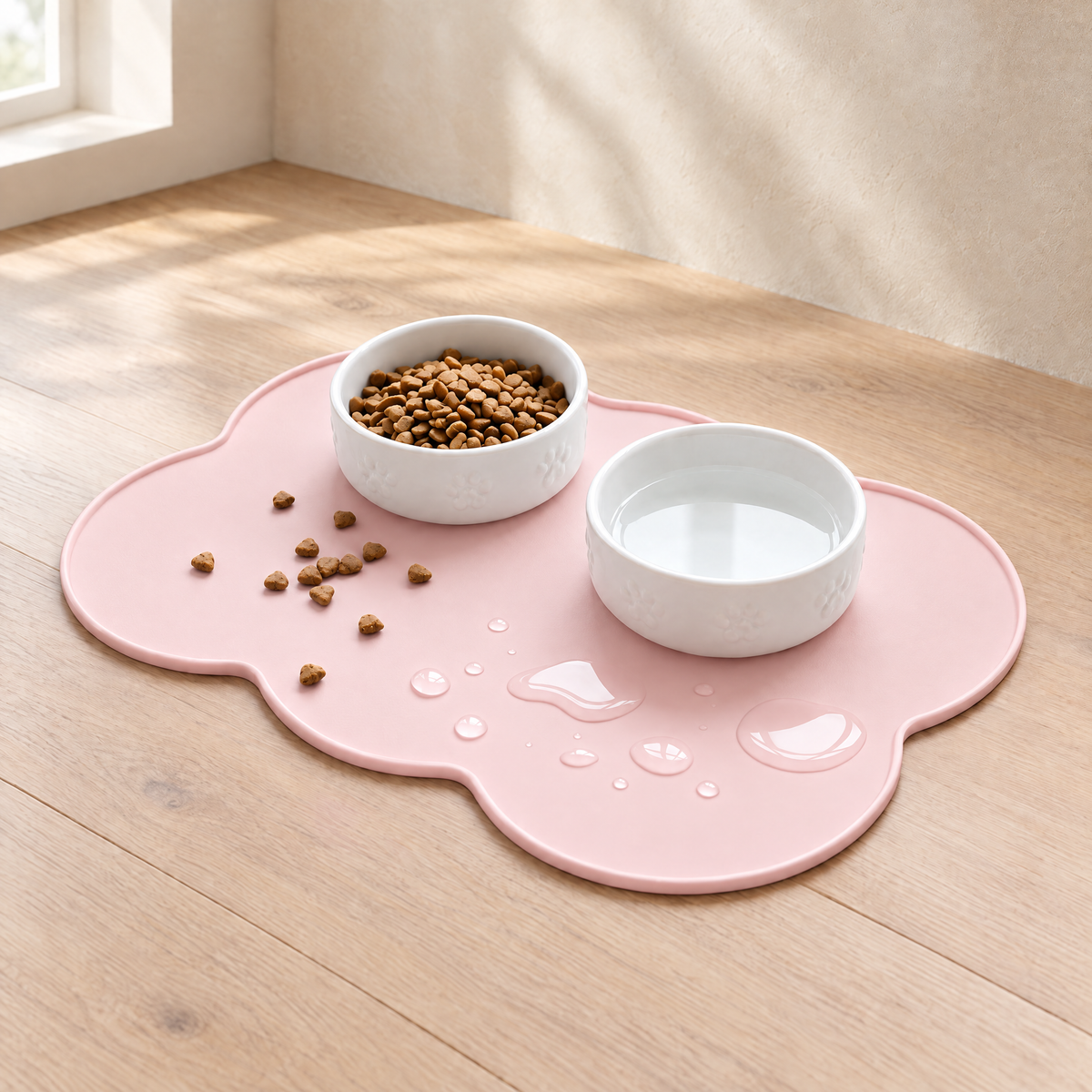 Cloud Silicone Feeding Mat - Pink