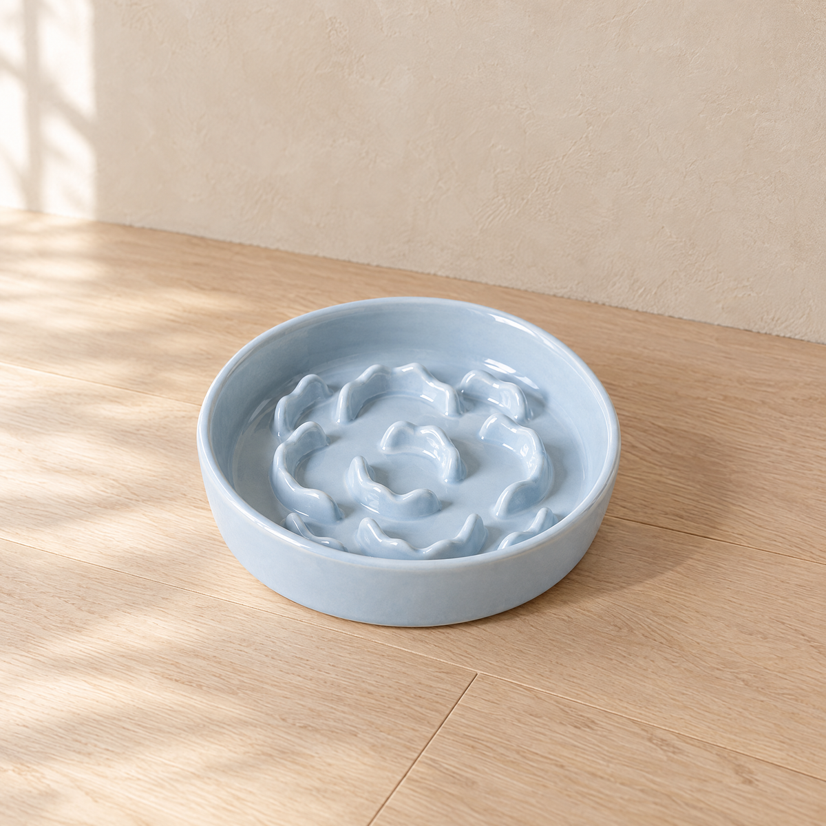 Bloom Slow Feeder Bowl - Blue