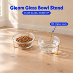 Gleam Glass Bowl Stand - infographic