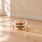 Gleam Glass Bowl Stand - Gold Single 300 ml