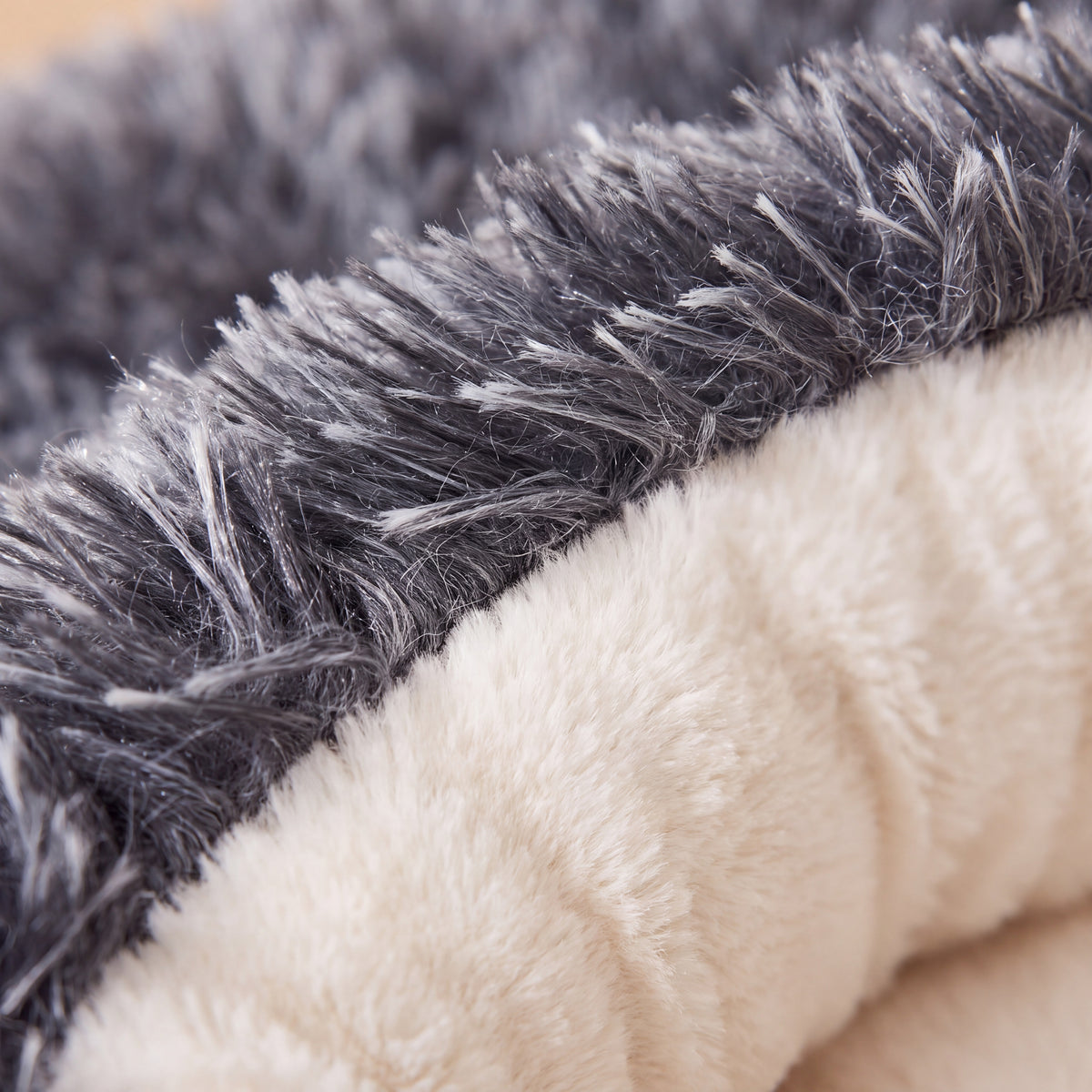 Hideaway Hooded Bed - Frost Grey - close up