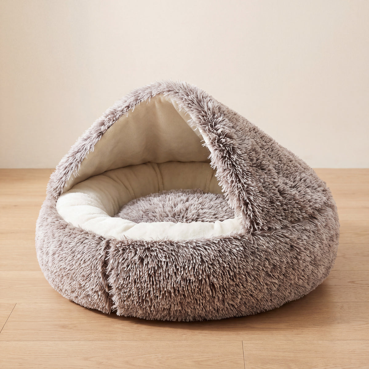 Hideaway Hooded Bed - Mocha - hero