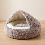Hideaway Hooded Bed - Mocha - hero