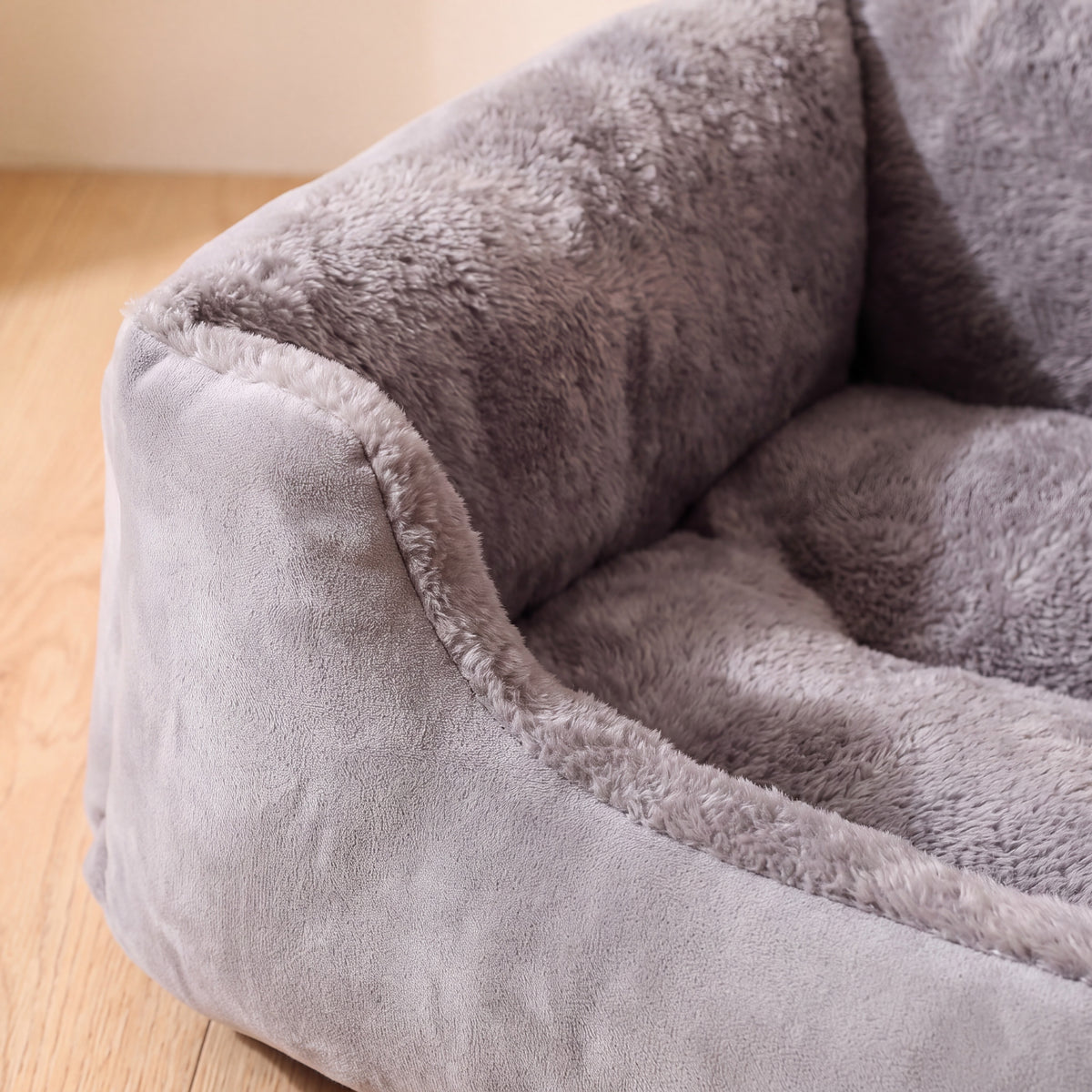 Hug Bolster Bed - Grey - close up