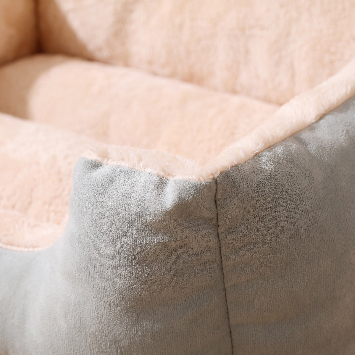 Hug Bolster Bed - Sage - close up