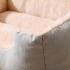 Hug Bolster Bed - Sage - close up