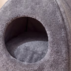 Hut Fleece Cave Bed - close up