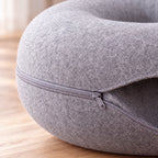 Loop Felt Tunnel Bed - Light Grey - close up