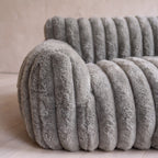 Lounge Sofa Bed - Gray - close up
