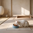 Pebble Steel Bowl - Dusty Blue - lifestyle